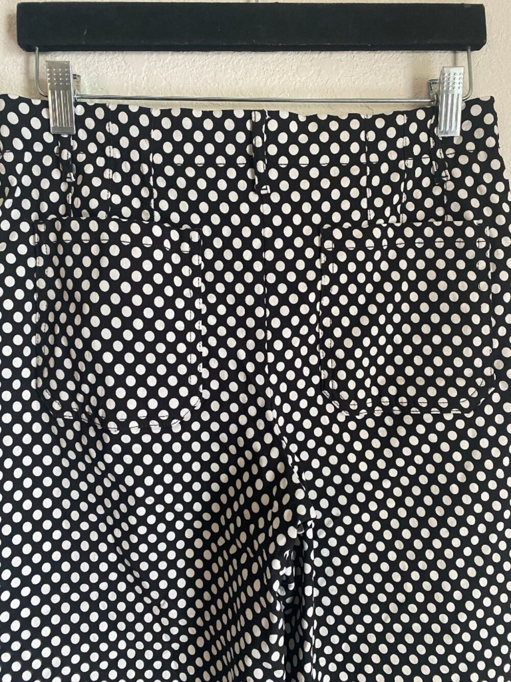 Jules and Leopold Black and White Polka Dot Wide Leg High Waisted Pants Size M - Picture 5 of 7